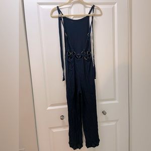 Vintage Cleobella small Handmade Open- Backed, Metal Ringed Adjustable Jumpsuit